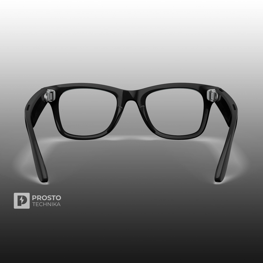 Ray-Ban Wayfarer (Gen 1) Глянцевый Чёрный с Прозрачными Линзами
